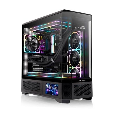Gabinete Gamer Thermaltake View 600 TG, Full-Tower, 4x Painéis de Vidro, Preto - CA-11H-00F1WN-00