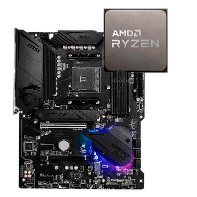 Kit Placa-Mãe MSI MPG B550 Gaming Plus AM4 + Processador AMD Ryzen 7 5700G