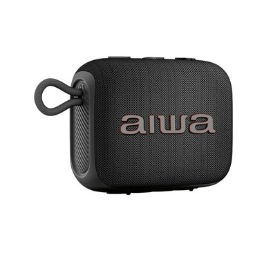 Caixa de Som Portátil Mini Speaker AIWA AWS-SP-07-B, Bluetooth, Bivolt, Preto - AWS-SP-07-B