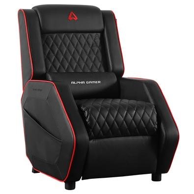 Sofá Gamer Alpha Gamer Terion, Black/Red - AGTERION-BK-R