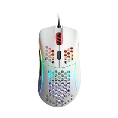 Mouse Gamer Glorious PC Gaming Model D- Minus, RGB, 6 Botões, 12000DPI, Branco Brilhante - GLO-MS-DM-GW