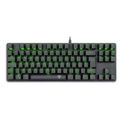 Teclado Mecânico Gamer T-Dagger Bora, LED Verde, Switch Blue, Anti-Ghosting, ABNT2, Preto - T-TGK313-BL (PT-GREEN LED)