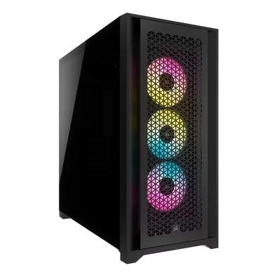 Gabinete Gamer Corsair 5000D Airflow, Mid Tower, RGB, ATX, Lateral em Vidro Temperado, 3x Cooler Fan, Preto - CC-9011242-WW