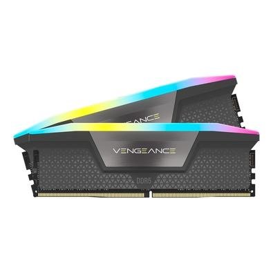 Memória Corsair Vengeance, RGB, 64GB (2x32GB), 5200MHz, DDR5, C40, Preto - CMH64GX5M2B5200Z40K