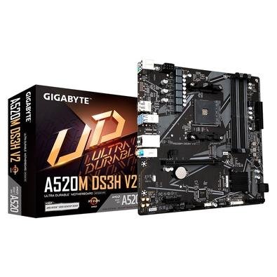 Placa Mãe Gigabyte A520M DS3H V2, AMD, Micro ATX, DDR4 - A520M DS3H V2