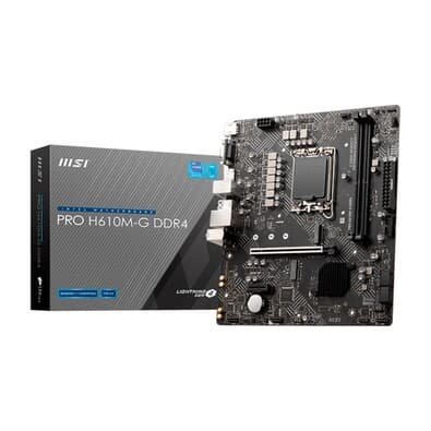 Placa Mãe MSI H610M-G PRO, AMD, MATX, DDR4 - PRO H610M-G DDR4