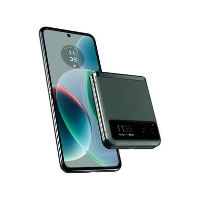 Imagem Smartphone Motorola Razr 40, 5G, 256GB, 8GB RAM, Octa Core, Câmera 64MP OIS + 13MP, Tela Dobrável de 6.9, Verde Sálvia - PAYA0018BR