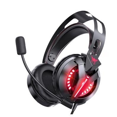 Headset Gamer Onikuma LED, USB, Drivers 50mm, Preto e Vermelho - M-180-3.5