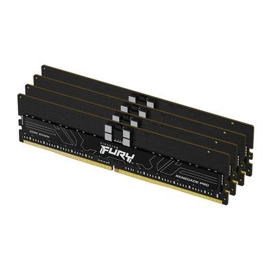 Memória para Servidor Kingston Fury Renegade Pro, 64GB (4x16GB), 5600MHz, DDR5, ECC Reg CL36, XMP, Preto - KF556R36RBK4-64