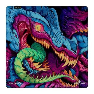 Mousepad Gamer Fallen Cs:go Hyper Beast, Speed+, Grande 450x450mm - MP-CS-HB-SM-GR