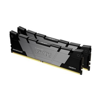 Memória Kingston Fury Renegade, 64GB (2x32GB), 3600MHz, DDR4, CL18, Preto - KF436C18RB2K2/64