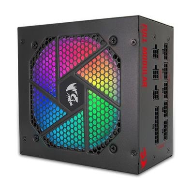 Fonte Redragon, 750W, 80 Plus Gold, Modular, PFC Ativo, RGB, Com Cabo, Preto - GC-PS006-1