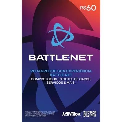 Cartão-presente Battle.Net R$ 60 [Exclusivo Brasil]