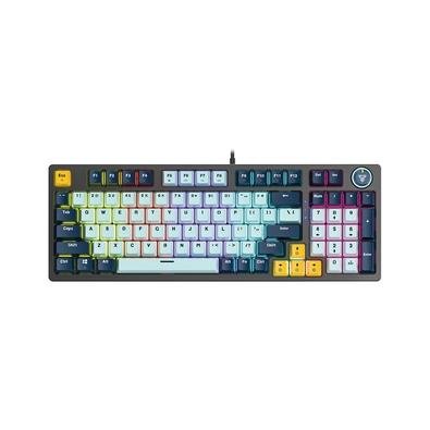 Teclado Mecânico Gamer Fantech ATOM96 V2, RGB, Switch Vermelho, Preto - MK890