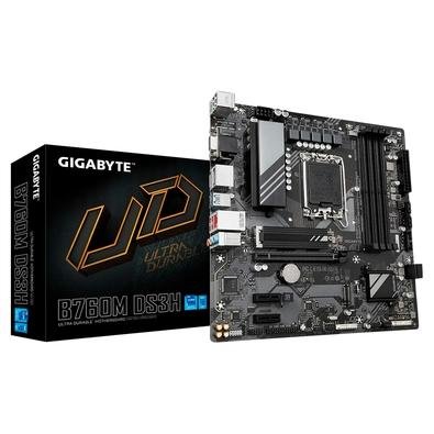 Placa Mãe Gigabyte B760M DS3H (rev. 1.0), Intel, M-ATX, DDR5