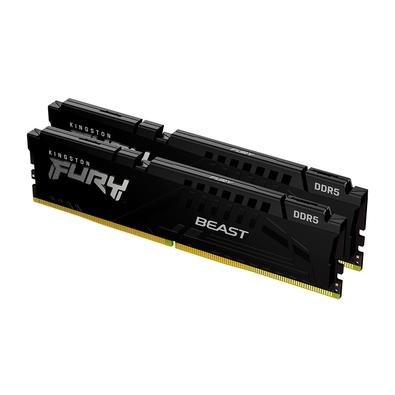 Memória RAM Kingston Fury Beast Expo, 32GB (2X16GB), 6000MT/s, DDR5, DIMM, CL30, Preto - KF560C30BBEK2-32