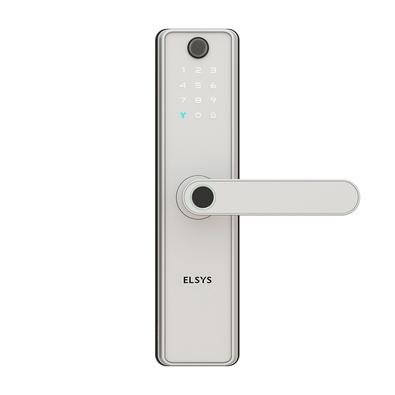 Fechadura Digital de Embutir Elsys, Wi-Fi, Biometria, Câmera, Prata - ESF-DE5100I
