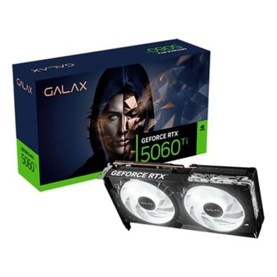 Placa de Vídeo Galax RTX 5060 Ti 1-Click OC Nvidia GeForce, 8GB, GDDR6, 128bit, Ray Tracing - 56ISN8MDCPCT