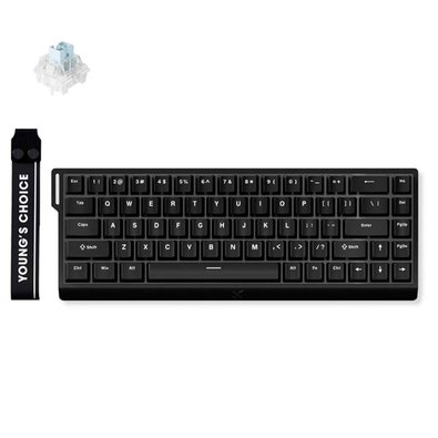 Teclado Magnético Gamer MCHOSE MC-Ace68-8, Switch Ice Blue Magnetic, USB, Preto - MC-Ace68-8