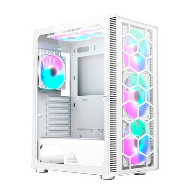 Gabinete Gamer Montech X3 Glass, Mid-Tower, Painel Frontal em Vidro, Com 6X Fans, Branco - X3GlASSWH