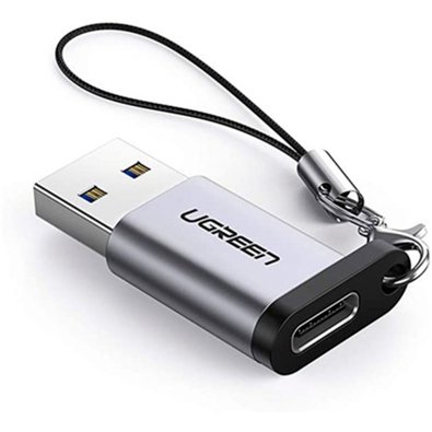 Adaptador Ugreen, USB-C para USB 3.0, com Chaveiro, Preto - UG-50533