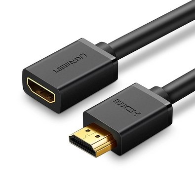 Cabo Extensor Ugreen, HDMI Macho para Fêmea, 3m, Preto - UG-10145