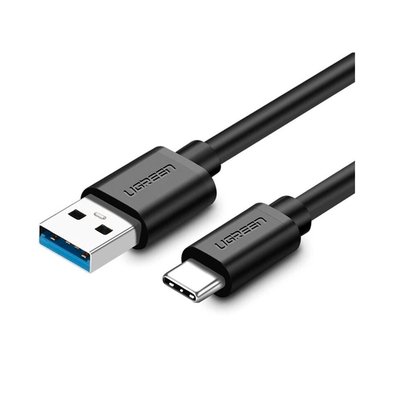 Cabo USB-A para Tipo C Ugreen, 3.0, Niquelado, 1.5m, Preto - UG-20883