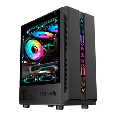 Gabinete Gamer HAYOM GB1726, Mid Tower, Lateral em Vidro, Preto - GB.17.10.26