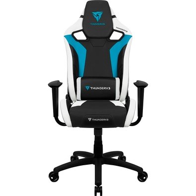 Cadeira Gamer ThunderX3 XC3, Até 120Kg, Reclinável, Com Almofadas, Cilindro de Gás Classe 4, Preta e Azul - 78313