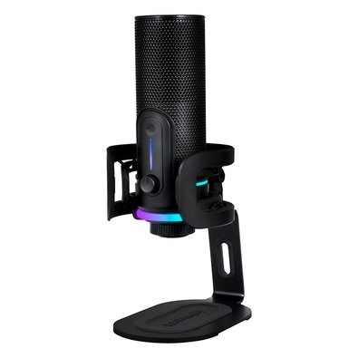 Microfone Condensador Streamplify Mic Pro, RGB, USB, Pop Filter, Preto - 83173