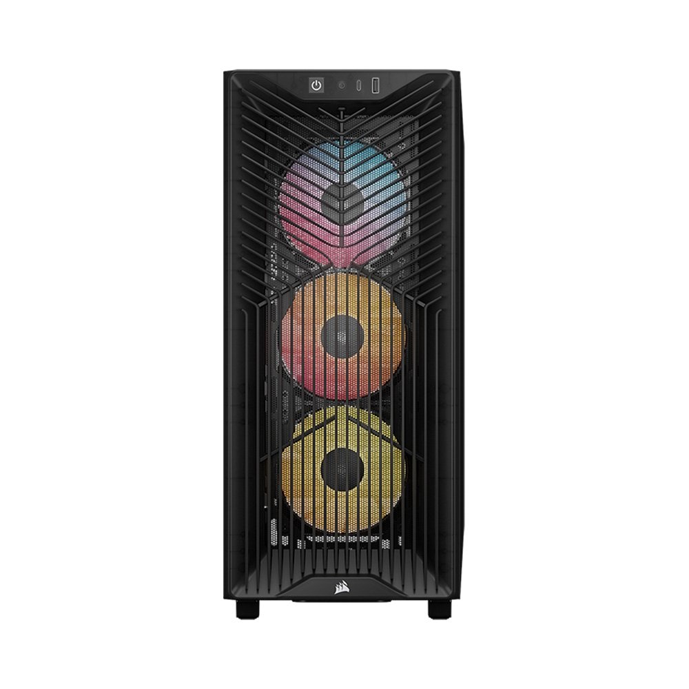Gabinete Gamer Corsair 3200D RS ARGB, Mid-Tower, Performance, Lateral em Vidro Temperado, Smoke - CC-9011346-WW Gabinete Gamer Corsair 3200D RS ARGB, Mid-Tower, Performance, Lateral em Vidro Temperado, Smoke - CC-9011346-WW