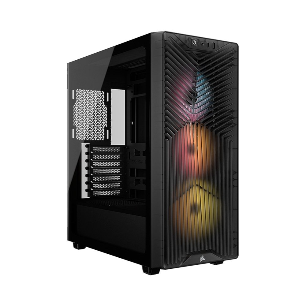 Gabinete Gamer Corsair 3200D RS ARGB, Mid-Tower, Performance, Lateral em Vidro Temperado, Smoke - CC-9011346-WW Gabinete Gamer Corsair 3200D RS ARGB, Mid-Tower, Performance, Lateral em Vidro Temperado, Smoke - CC-9011346-WW
