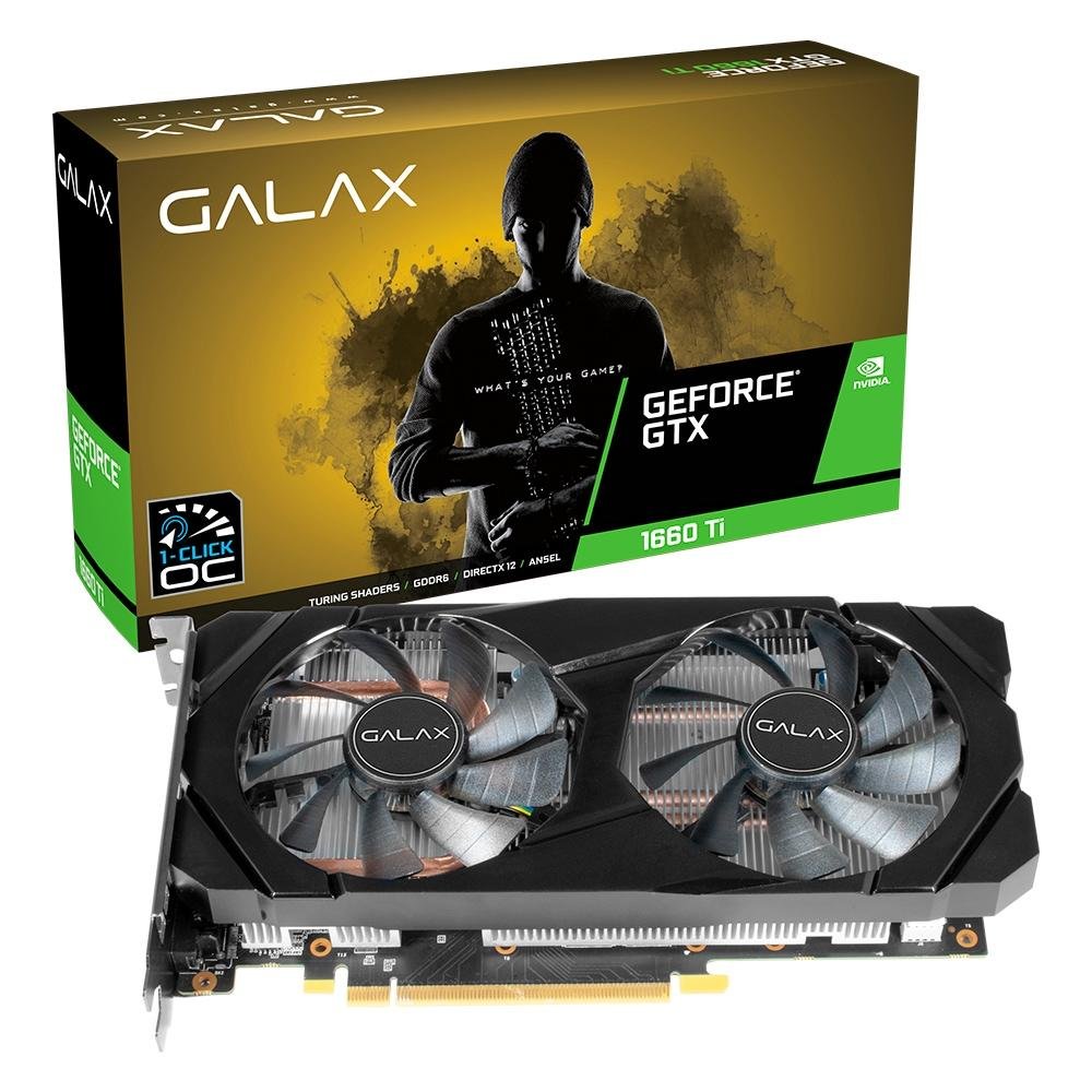 Placa de Vídeo Galax NVIDIA GeForce GTX 1660 Ti | KaBuM!