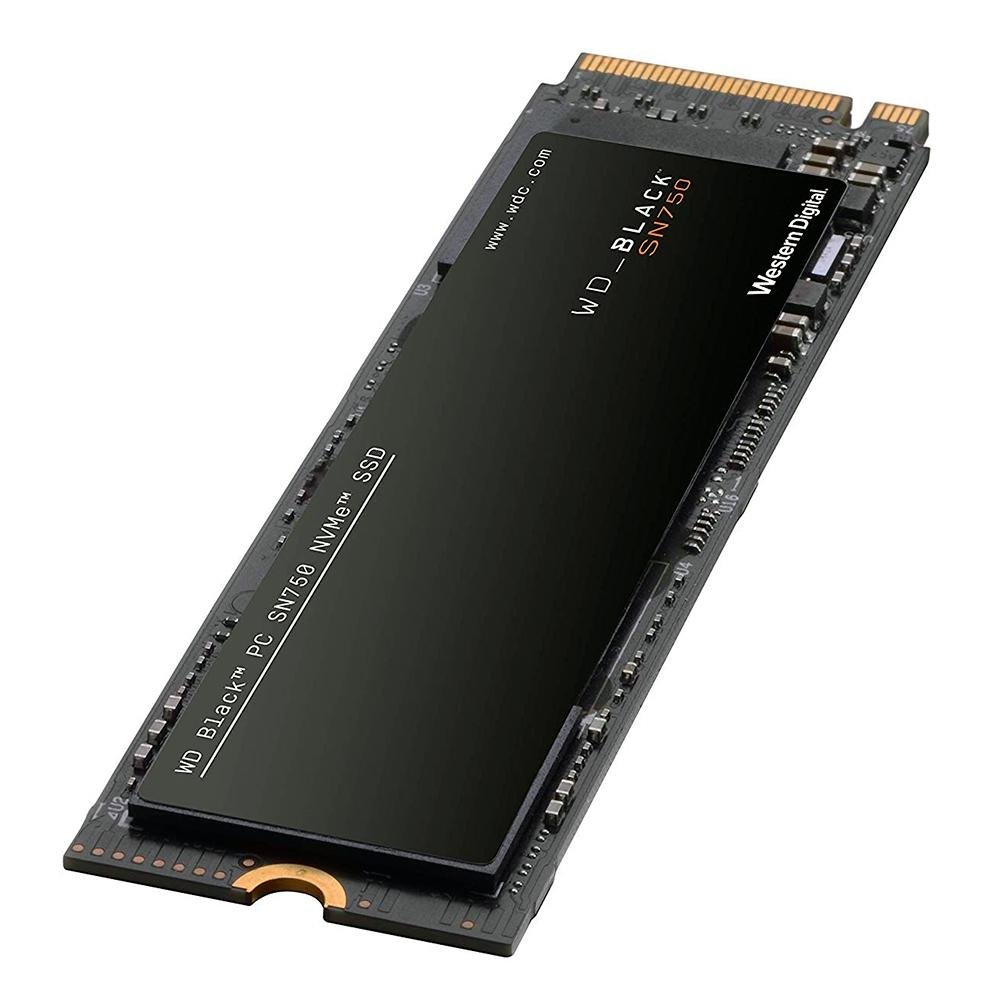 SSD WD Black SN750, 250GB, M.2, NVMe, Leitura: 3100MB/s e Gravação: 1600MB/s, Preto - WDS250G3X0C