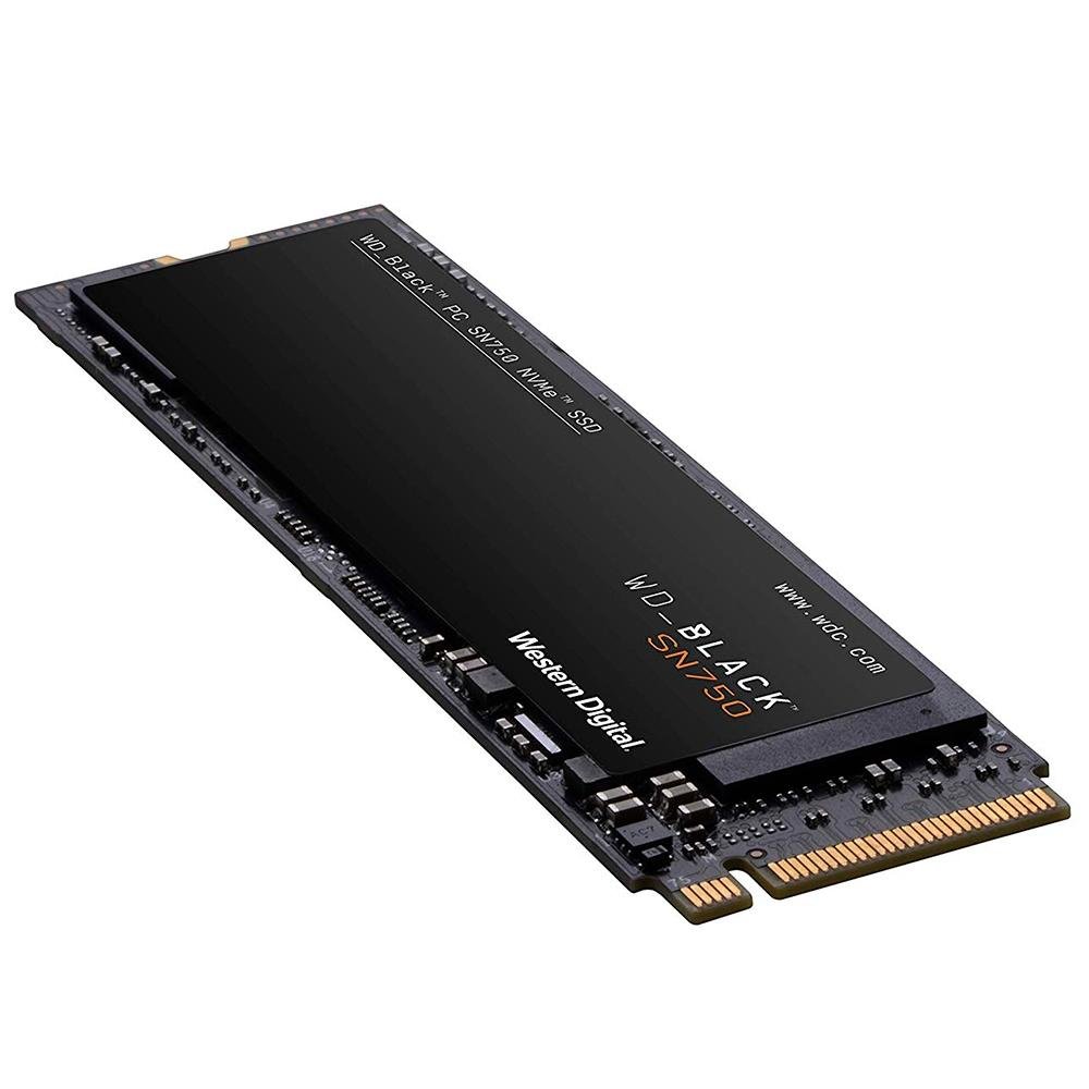 SSD WD Black SN750, 250GB, M.2, NVMe, Leitura: 3100MB/s e Gravação: 1600MB/s, Preto - WDS250G3X0C