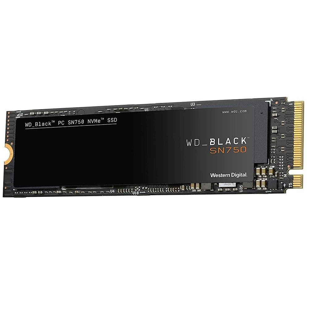 SSD WD Black SN750, 250GB, M.2, NVMe, Leitura: 3100MB/s e Gravação: 1600MB/s, Preto - WDS250G3X0C
