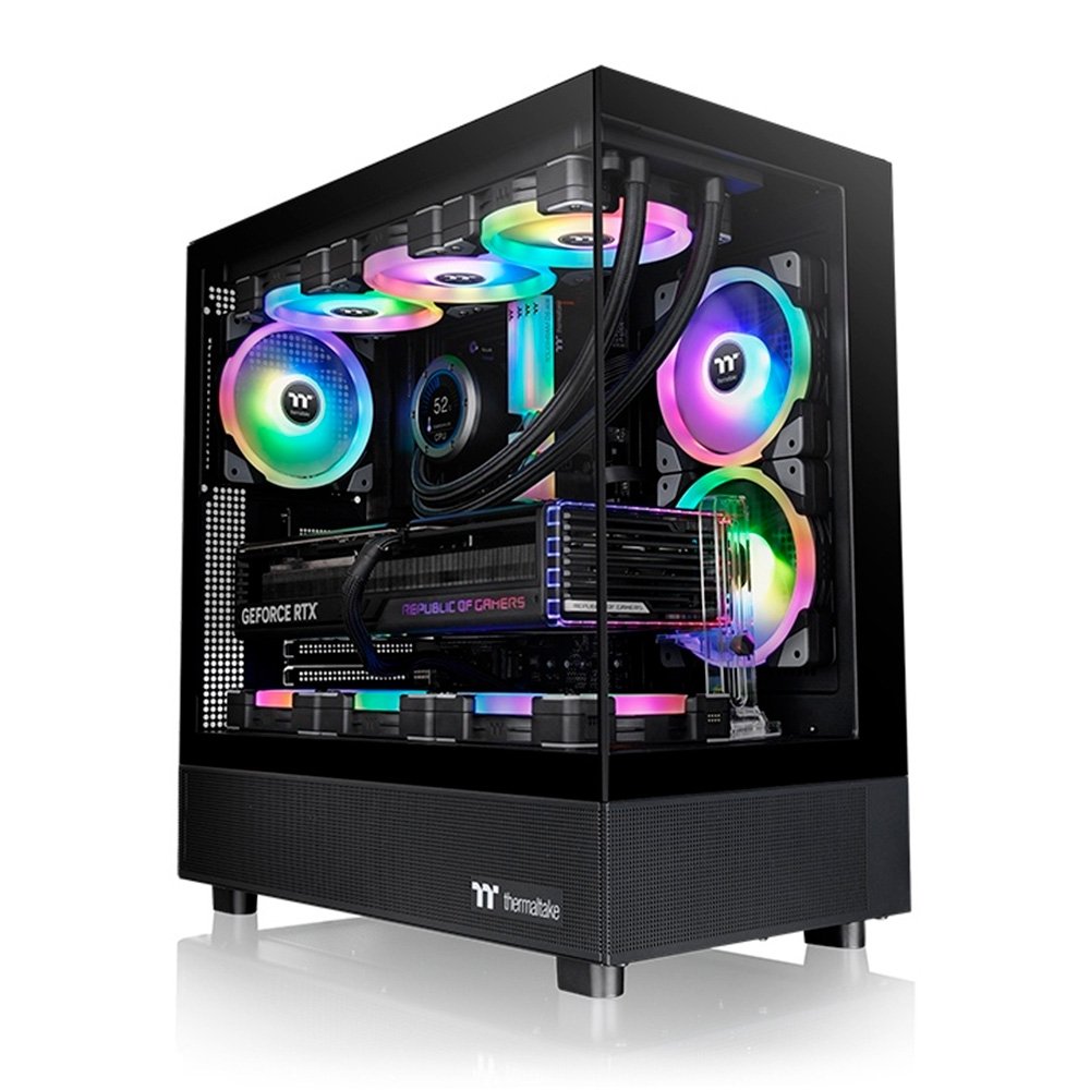 Gabinete Gamer Thermaltake View 270 Plus TG ARGB, Mid-Tower, Lateral em Vidro, 3x FANs ARGB, Preto - CA-1Y7-00M1WN-01 Gabinete Gamer Thermaltake View 270 Plus TG ARGB, Mid-Tower, Lateral em Vidro, 3x FANs ARGB, Preto - CA-1Y7-00M1WN-01