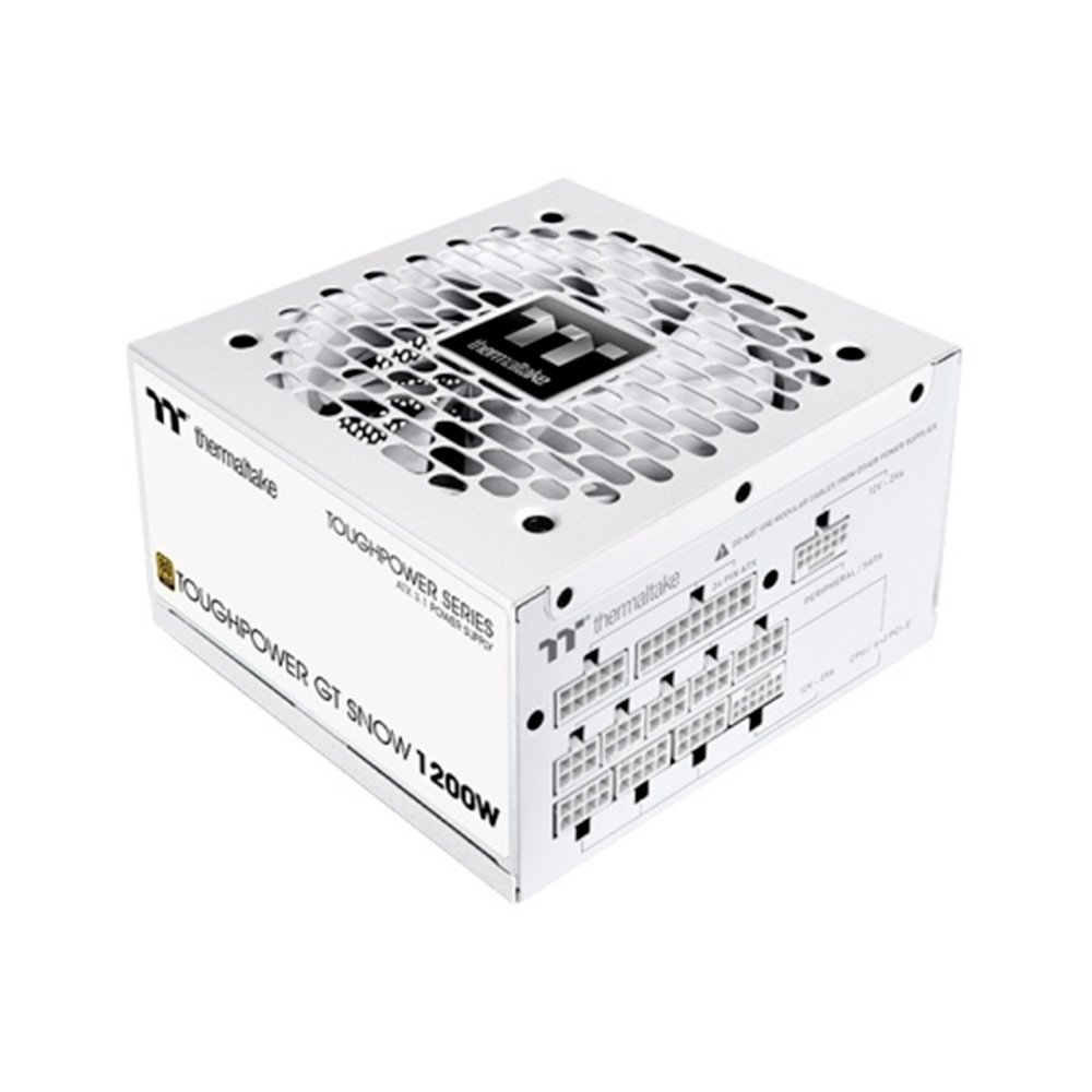 Fonte Thermaltake Toughpower GT, 1200W, 80 Plus Gold, Full Modular, PFC Ativo, Snow White - PS-TPT-1200FNFAGB-W Fonte Thermaltake Toughpower GT, 1200W, 80 Plus Gold, Full Modular, PFC Ativo, Snow White - PS-TPT-1200FNFAGB-W
