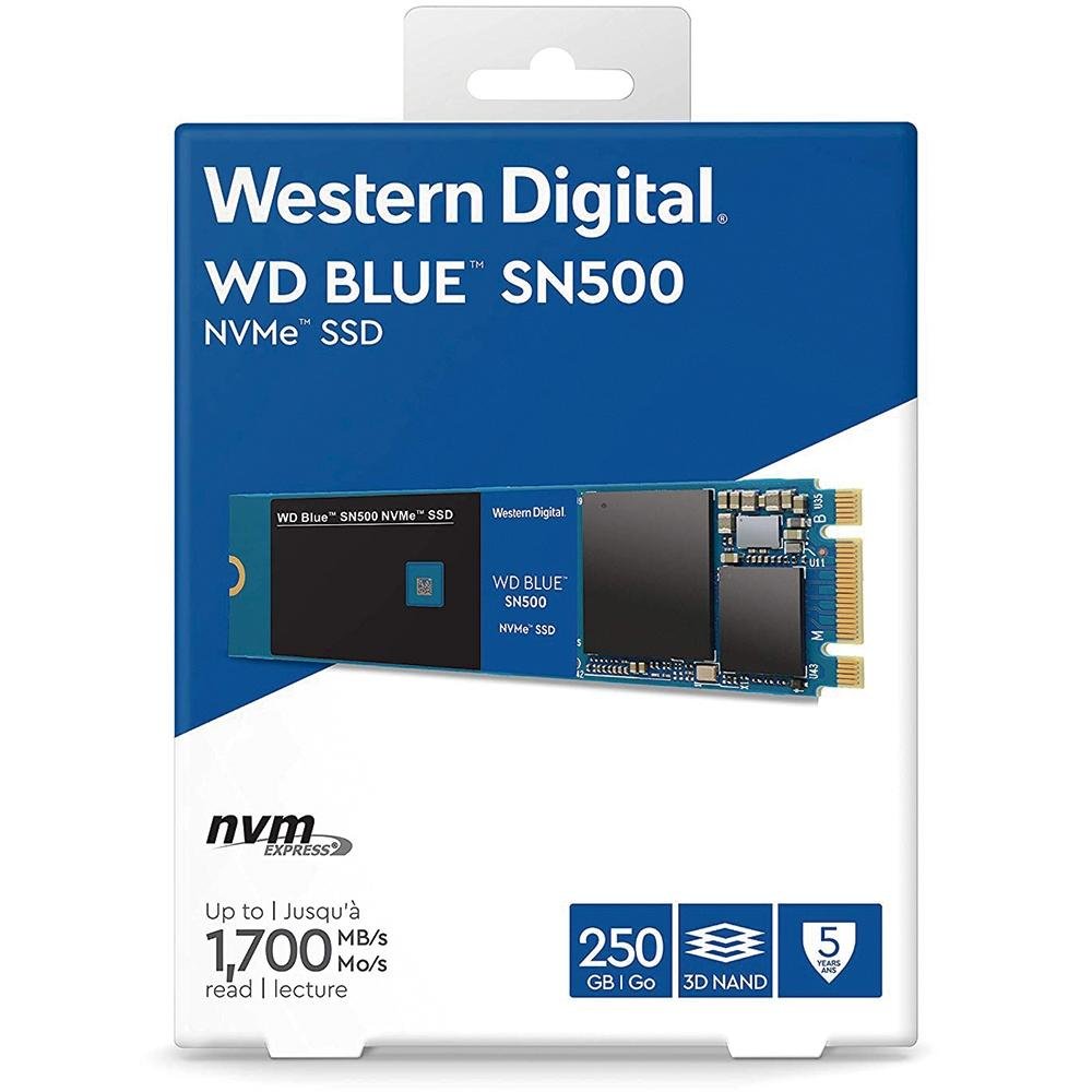SSD WD Blue SN500, 250GB, M.2 NVMe | KaBuM!