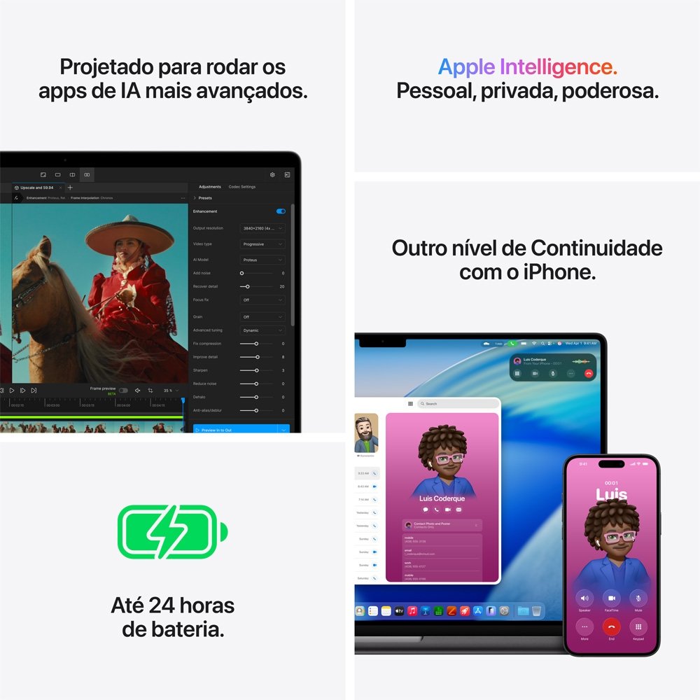 MacBook Pro 16 Apple Chip M5 Pro 48GB 1TB | KaBuM!