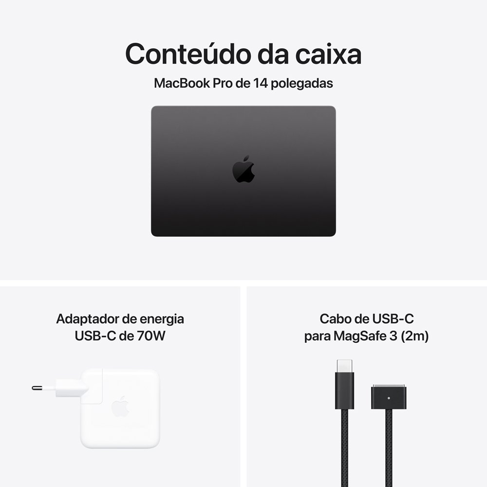 極美品 MacBookPro M5 14インチ 24GB 1TB SSD MacBook Pro 14” M5 Pro 24GB 1TB SSD - Go Imports é confiável e tem