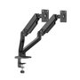 Suporte de Mesa Articulado para 2 Monitores de 17" a 32" Elements Audaz Duo, com Pistão a Gás, Preto - 72141