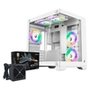 Gabinete Gamer Rise Mode Galaxy Glass M Mini, M-ATX + Fonte MACH1 Steady, 650W