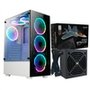 Gabinete Gamer Rise Mode Glass 06x, 6x Fans + Fonte MACH1 Steady, 650W