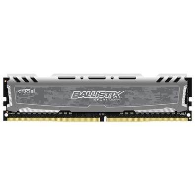 Memória Crucial Ballistix Sport LT, 4GB, 2666MHz, DDR4, CL16, Cinza - BLS4G4D26BFSB