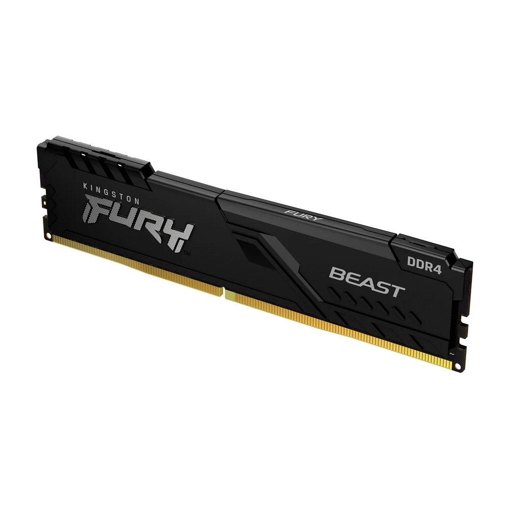 Memoria RAM Kingston Fury Beast, 16GB, 3200MT/s, DDR4, CL16, DIMM, Preto - KF432C16BB/16 Memoria RAM Kingston Fury Beast, 16GB, 3200MT/s, DDR4, CL16, DIMM, Preto - KF432C16BB/16