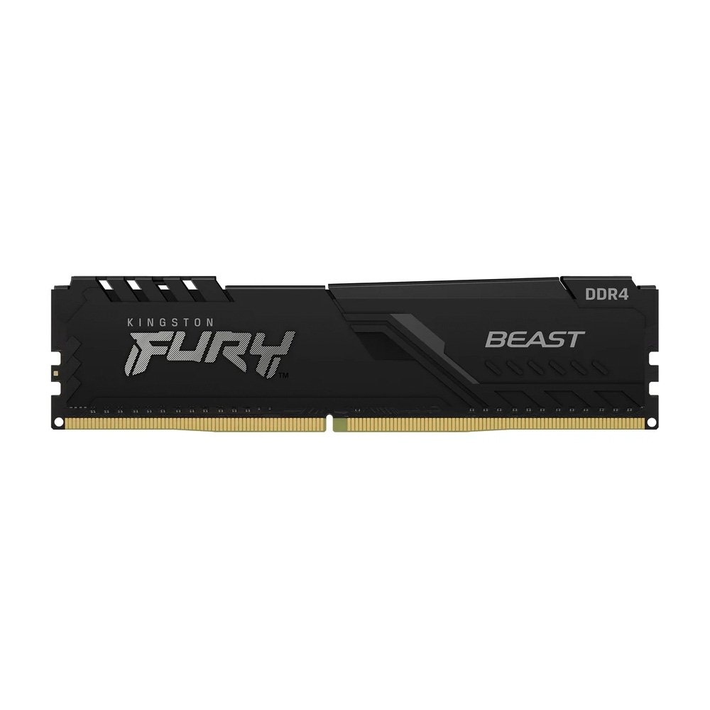 Memoria RAM Kingston Fury Beast, 16GB, 3200MT/s, DDR4, CL16, DIMM, Preto - KF432C16BB/16 Memoria RAM Kingston Fury Beast, 16GB, 3200MT/s, DDR4, CL16, DIMM, Preto - KF432C16BB/16