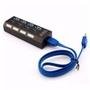 HUB USB 3.0 MD9, 4 Portas, com Interruptor Energia + Cabo - 7873