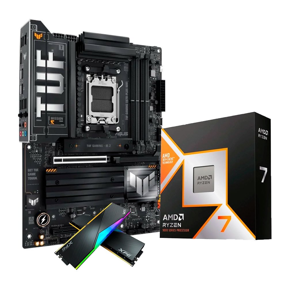 Kit Upgrade Gamer Ryzen 7 9800X3D e ASUS TUF