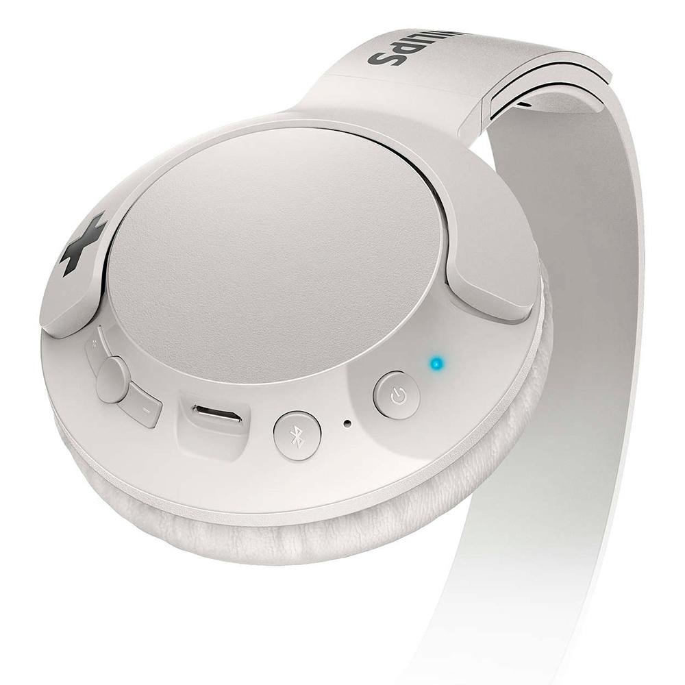 Headphone Bluetooth Philips Bass+, Branco - SHB3075WT/00 Headphone Bluetooth Philips Bass+, Branco - SHB3075WT/00